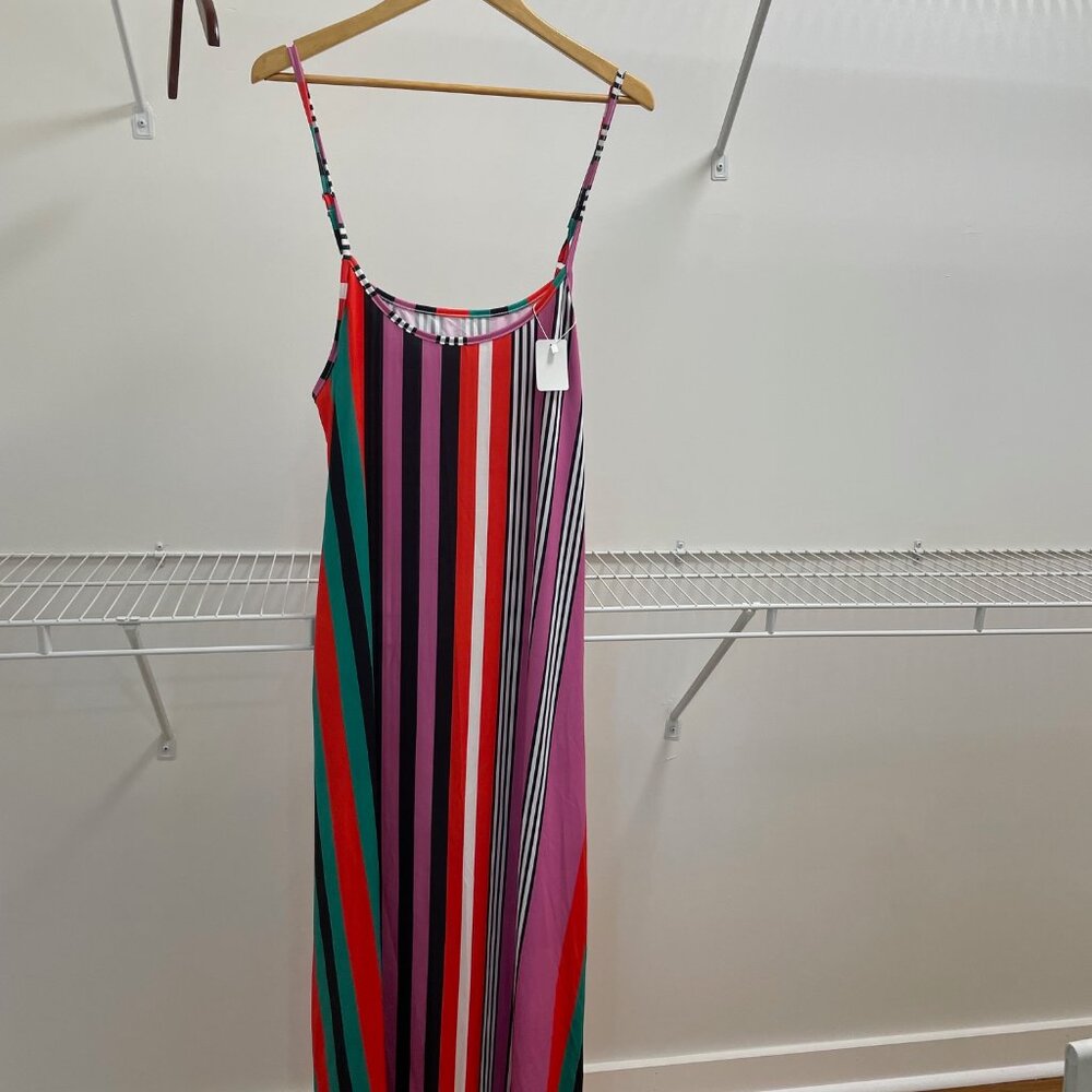 Colorblock Striped Maxi Dress XXL NWT | Summer Vacation Beach Look
